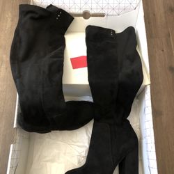 Knee High Black Boots 