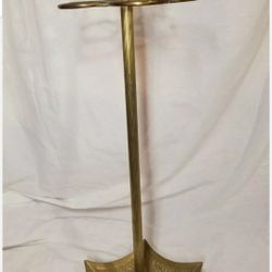 Vintage Brass Art Deco UMBRELLA / CANE Stand w drip tray - Entry way / Foyer