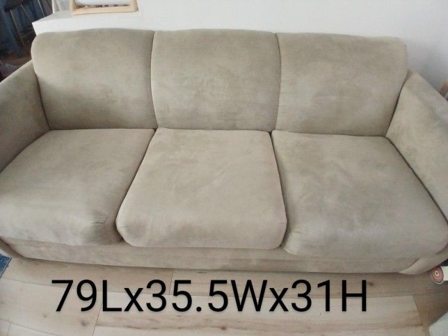 Beige 3 Seater Couch