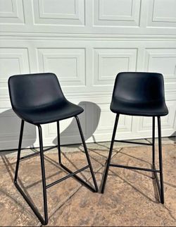 2 Brand New All Black Bar Stools…Half Off