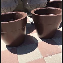 New Flower Pots Made Out Of Cement Perfect Gift 