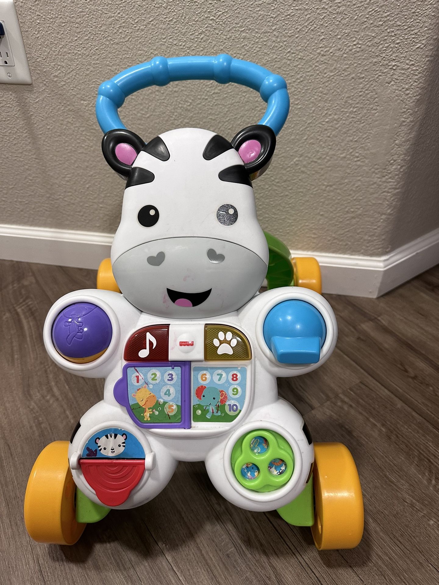 Fisher-Price Baby to Toddler Learning Toy, Learn with Me Zebra 