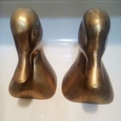 Brass Duck Book Weights 