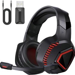 New in box Wireless gaming headset is suitable for ps5/ps4/pc/switch n other devices,3link modes2.4ghz ultra-low 20ms delay, clear audio,can be wired 