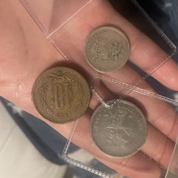 1887 Mexico Silver Coins 