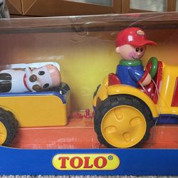 Tolo First Friends Electronic Tractor And Trailer