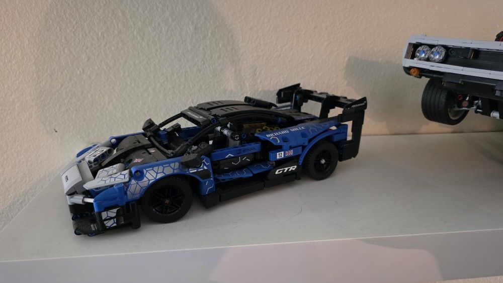 Lego Technic Built Lego. McLaren Senna, Dom's Charger And Ford Shelby GT500