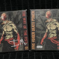 FIVE FINGER DEATH PUNCH “The Way Of The Fist” Autographed Cd Box Set 