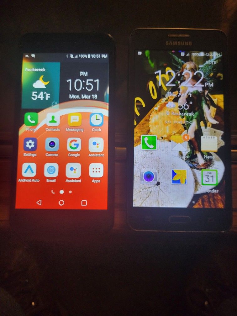 samsung   and   LG    t mobile    phone   