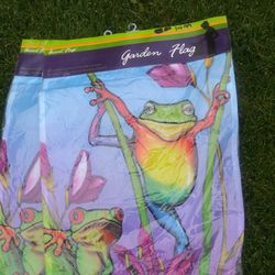 Garden Flag (Frog) New