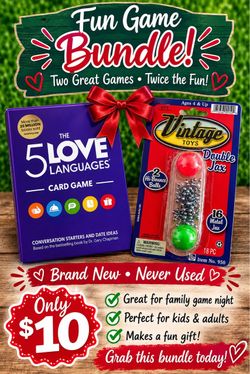 5 Love Languages Card Game & Vintage Toys Double Jax Bundle