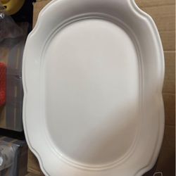 Portugal Ceramic Round Embossed Rim Plate