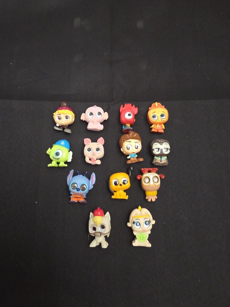 Lot of 13 Disney Doorables Mixed Disney & Pixar Characters No Duplicates (K)
