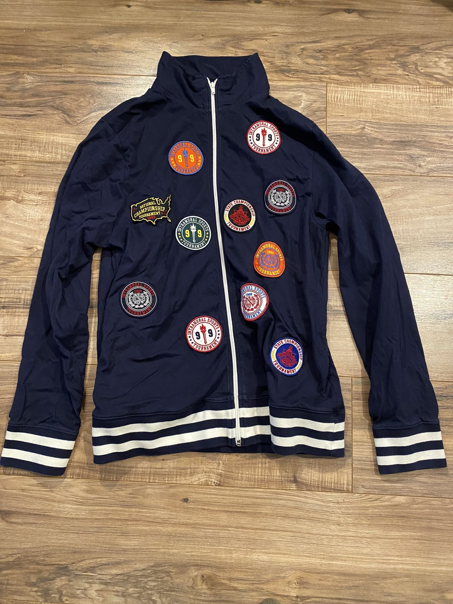 Vintage Nautica torch patch work jacket Polo Supreme Nike