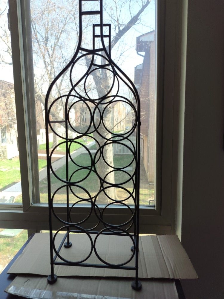 Metal Wine Bottle Rack 9 Slots $20 Cash NE Philly