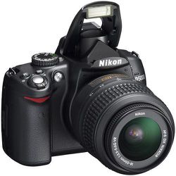 Nikon - D5000 DSLR Camera with 16-80mm Lens - Black