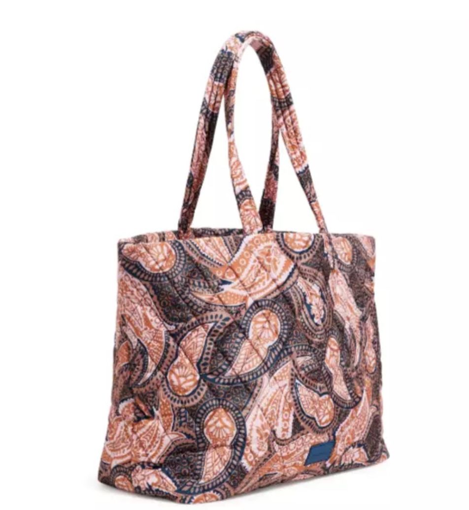Vera Bradley Ultralight Large Tote Bag Fern Paisley NWT MSRP $139 (27486)