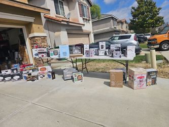 YARD SALE, ALL NEW BOXED ITEMS!