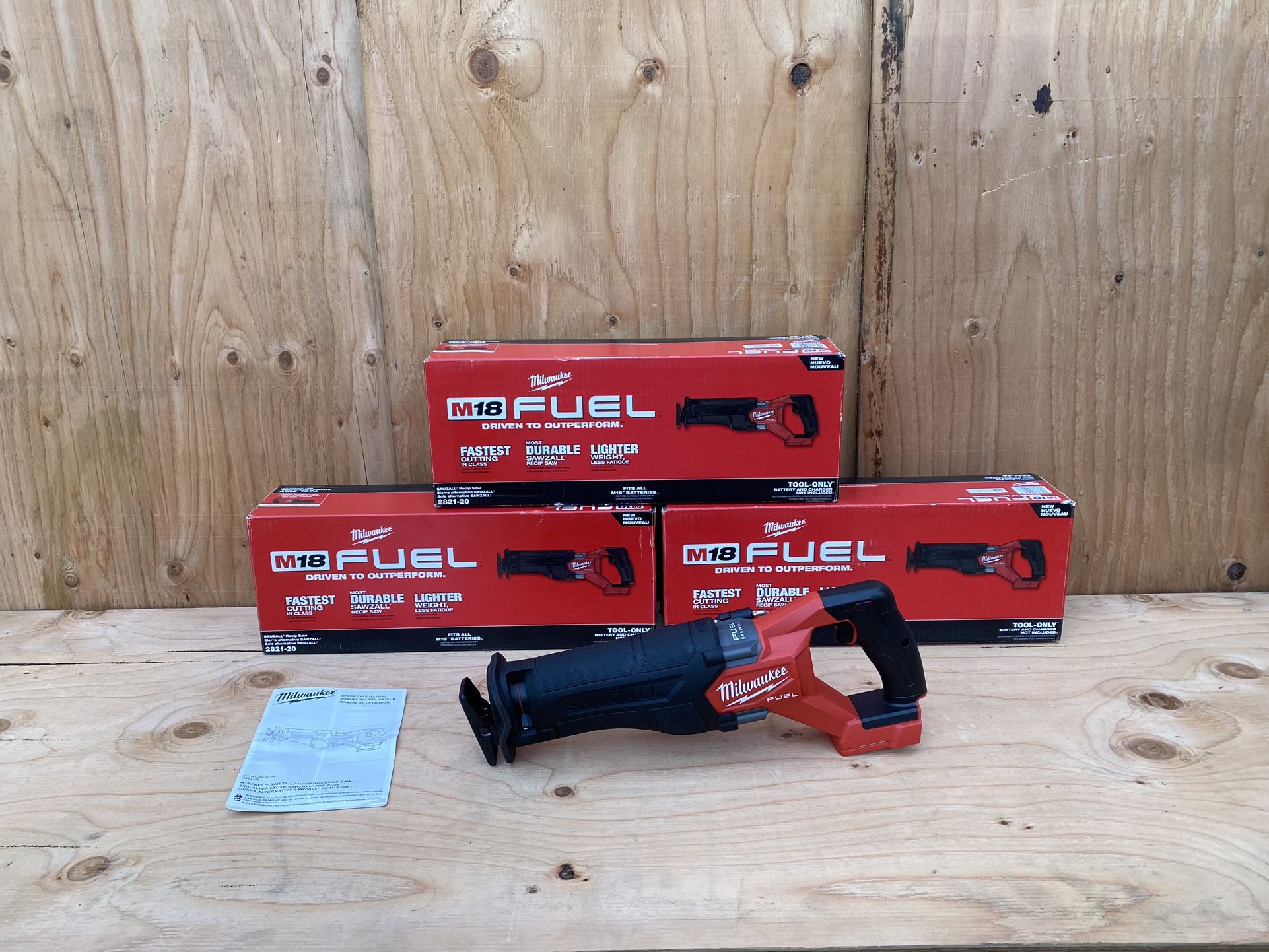 Milwaukee M18 Fuel Sawzall Brushless Reciprocating Saw Model 2821-20 (Tool Only)