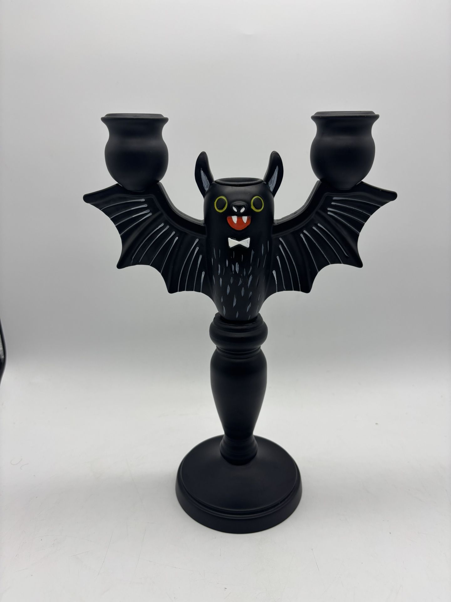 Target Hyde & Eek! 2017 Halloween Black Bat Metal Candelabra Candle Holder