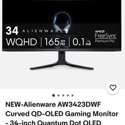 Alienwear 34 inch OLED monitor