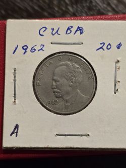 1962 Patria O Muerte 20 Centavos Lot A