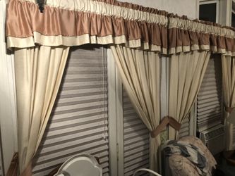 Camper house curtains with rails