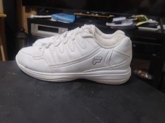 women's all white filas size 7.5 $20