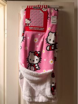 Floral Hello Kitty Blanket