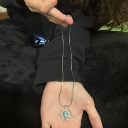 925 Antique Sun Lamirar Necklace 