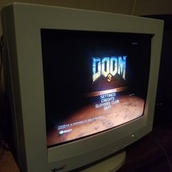 Smile International 17" CRT Monitor.
