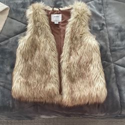 Faux fur vest