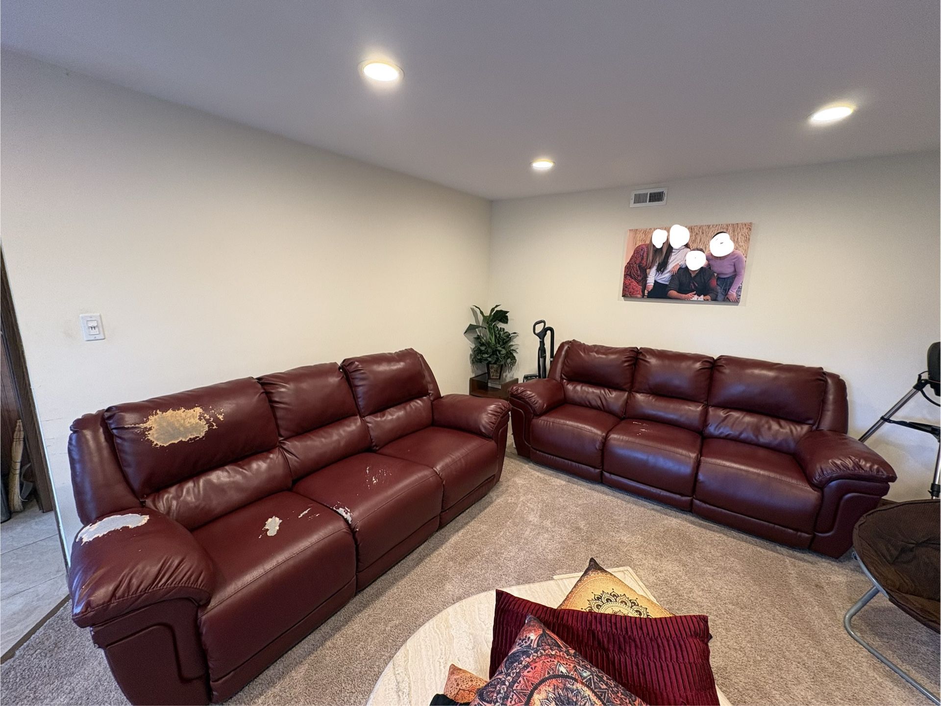 2 Red Couches