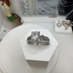 925 Sterling Silver Italian Silver Size # 8 High Quality Anillo De Plata Italiana Alta Calidad Talla # 8