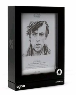 Star Wars Luke Skywalker Sketch Art 5g Silver Foil .999 Agoro 2026