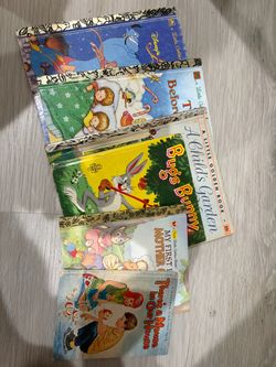 Lot of 6 Vintage Children's Little Golden Books
