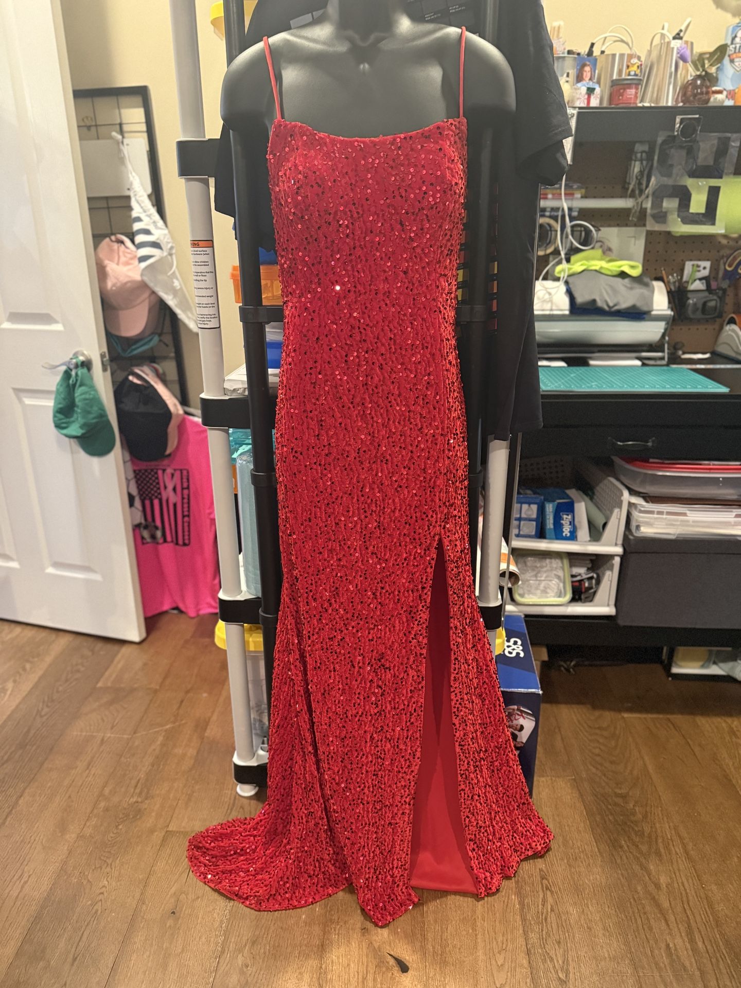 Red Sequin Formal/Prom Dress