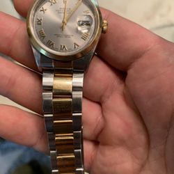 36mm Rolex oyster perpetual date just 16203 slate Roman dial