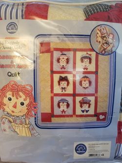 Raggedy Ann & Andy quilt + Raggedy Ann doll