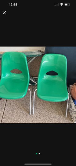 Pair Of Mid Century Modern kids Chairs