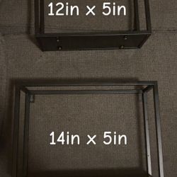 Wood And Metal Hanging Shelf’s 