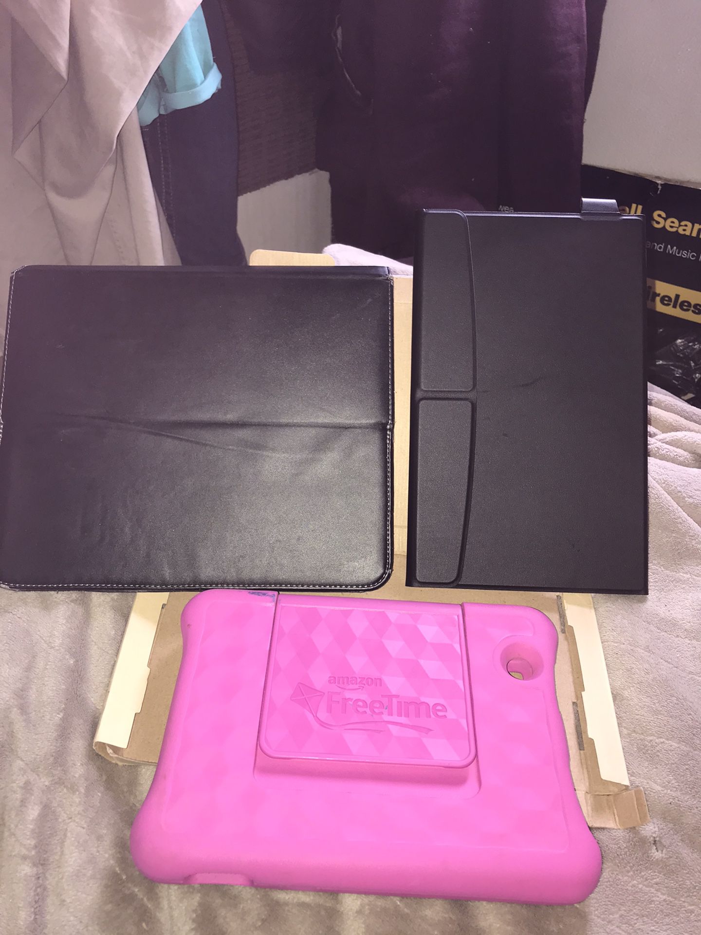 3 Cases for a Kid’s Amazon Fire , A Extreme MAC Tablet ,& A Arteck Keyboard