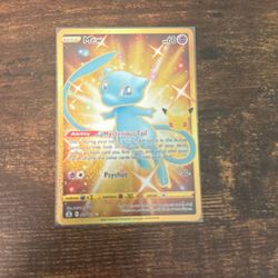 Raw Pokémon Gold Mew Secret Rare Celebrations!!