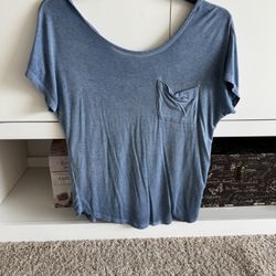 Blue Cotton Soft Top - Size L