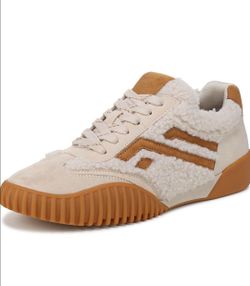 Franco Sarto Women's L-flexa Sienna2, Cream White Shearling Fabric, 6.5