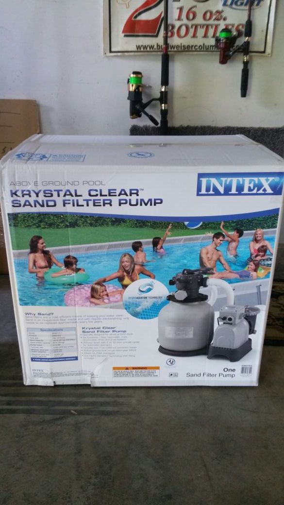 NEW Intex krystal clear sand filter pump model sf601101 for Sale in