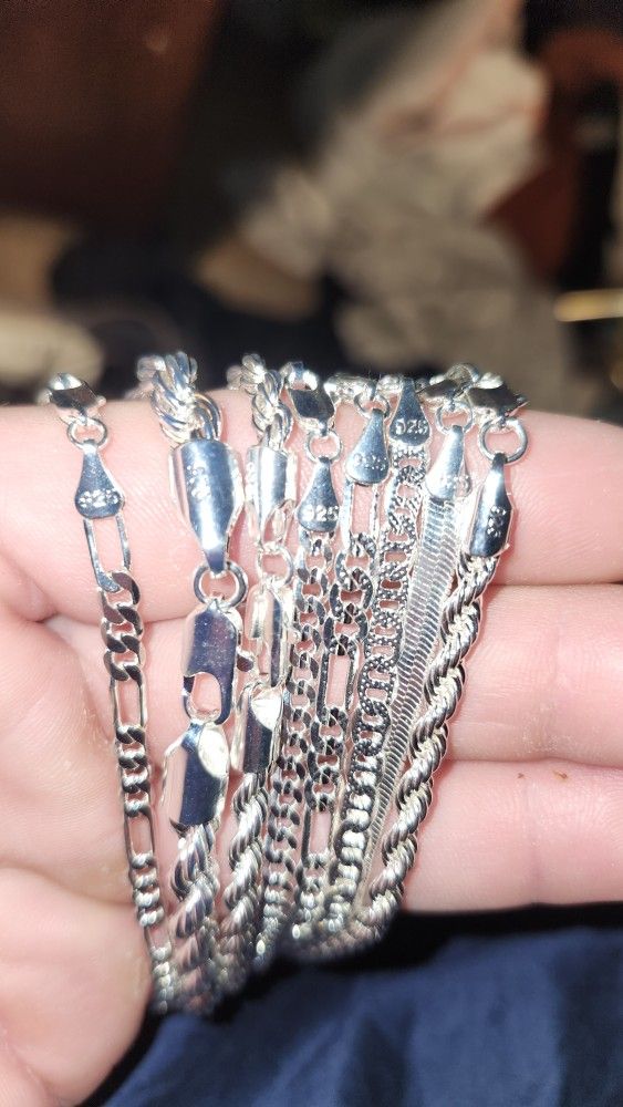 925 Silver Chains 24,20,18 Inch