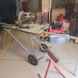 Compound Miter Saw With Stand  Plus Accessories 