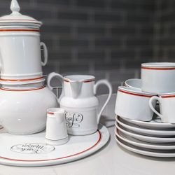 Authentic MCM French Cafe Set By Jacques Lobjoy