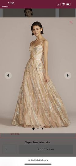 Prom/ Formal Dress Rose Gold 